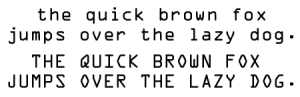 the quick brown fox jumps over the lazy dog- THE QUICK BROlLIN FOX JUMPS OVER THE LAZY DOG.